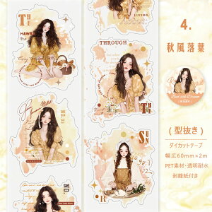 即日出荷 型抜き クリアテープ 幅広60mm ぼかし 背景 シール 女の子 犬 猫 いぬ ネコ 人物 動物 女子 マット ワンちゃん 英語 レース クリア マスキングテープ 耐水 人物シール コラージュ素材