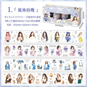 o ^ 4[ L60mm NAe[v l ̎q  p ԕ CXg V[ R[Wf Zbg  PET ϐ }XLOe[v _CJbge[v 킢 