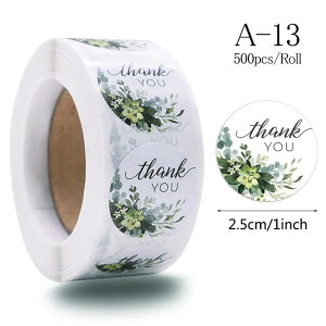 500��/���[�� �M�t�g�V�[�� Thank you �V�[�� Thank you ���肪�Ƃ� ���b�s���O ���x�� �~�^ ���a 2.5cm A-13