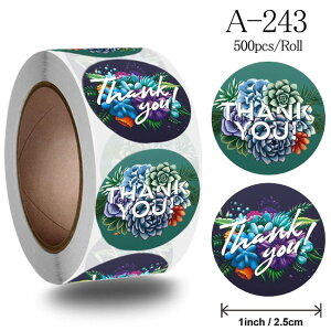 500��/���[�� �M�t�g�V�[�� Thank you �V�[�� Thank you ���肪�Ƃ� ���b�s���O ���x�� �~�^ ���a 2.5cm A-243