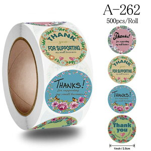 500��/���[�� �M�t�g�V�[�� Thank you �V�[�� Thank you ���肪�Ƃ� ���b�s���O ���x�� �~�^ ���a 2.5cm A-262
