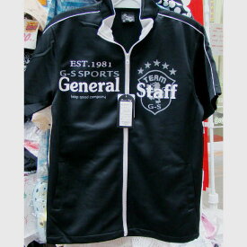 【メンズ服】G-S SPORTS General Staff（ジェネラルスタッフ）JK 速乾素材　半袖　黒