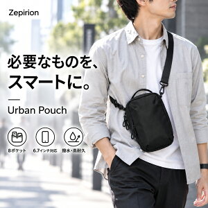 【7ポケットで迷わない収納設計】スマホショルダー メンズ スマホポーチ サコッシュ 6.7インチ対応 8ポケット 止水フ