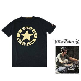 Johnson Motors【 ジョンソン・モーターズ 】半袖T-Shirts『 Napalm Star T-Shirt 』color：【 Trench Black 】ブラック