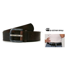 G-STAR　RAW　【 ジースターロー 】Degro Beltレザーベルト革 ヴィンテージ メタルcolor：【 Dark Brown / Black Metal 】ブラウン