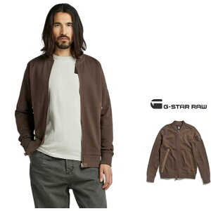 G-STAR@RAWy W[X^[E zBomber Sweat JacketRbgEWbvEJbgWPbgHeavy Hodson Sweat Unbrushed OrganiccolorFy Chocolat z`R[gEuE