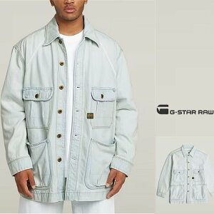 G-STAR�@RAW�y �W�[�X�^�[���E �zD26165-D436-H122�yOVER SIZED CHORE JACKET�z�u���[�`�E�{�N�V�[�t�B�b�g�I�[�o�[�T�C�Y�E�W���P�b�gcolor�F�y beached faded clifton blue �z���C�g�u���[