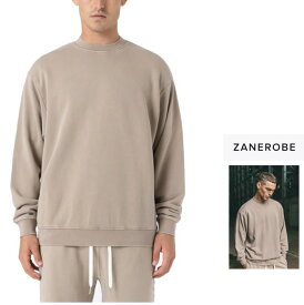 ZANEROBE【 ゼインローブ・ザネロベ 】ZR442-EX【 Vintage Orgo Crew Sweat 】ビンテージ・クルーネック・スェット・トレーナーcolor【 GD Oak 】BEIGE・ベージュ