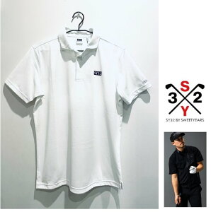 ����SALE����SY32 by SWEET YEARS �� GOLF�y �X�B�[�g�C���[�Y �zSYG-2225 WH�ySKIPPER LOGO SHIRTS�z��1�|�C���g���S�����E�X�L�b�p�[�ET�V���ccolor:�y WHITE �z�z���C�g