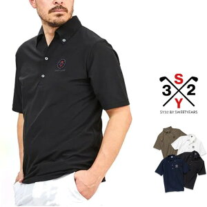 SY32 �� GOLF�y �X�B�[�g�C���[�Y �zSYG-26S-13�yBOSELLI COLLAR BUTTON SHIRTS�z1POINT�E���S�E�|���V���c�{�Z���B�E�{�^���V���ccolor:�y BLACK �z�u���b�N