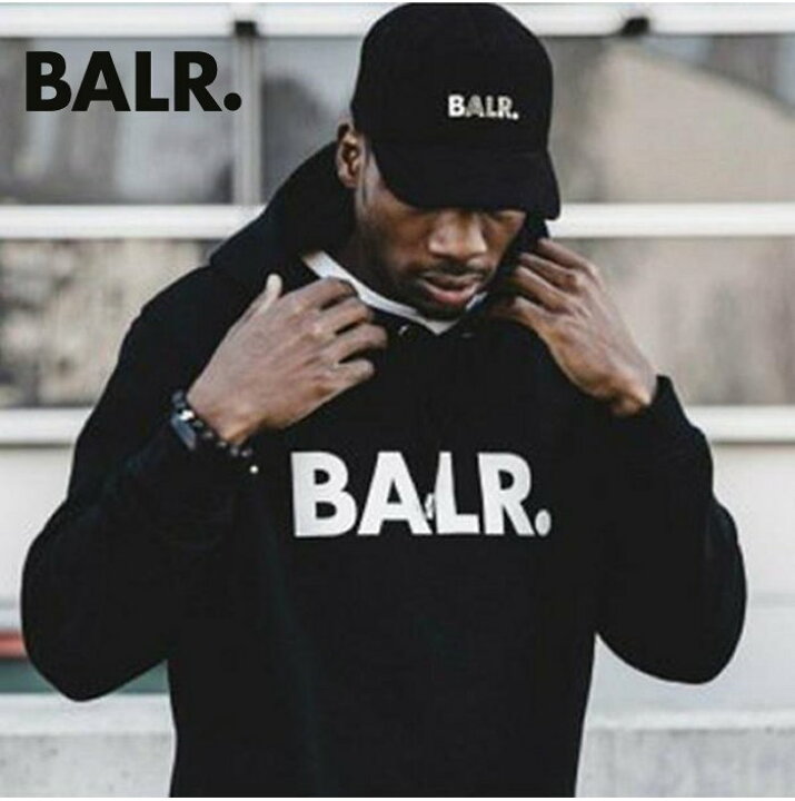 楽天市場】BALR【 ボーラー 】B10005 【 Brand Hoodie Black 】ロゴ  