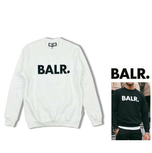 BALRy {[[ zB1262@1022y Brand Crew Neck Sweater Black zSEvgEg[i[color:y WHITE zzCg