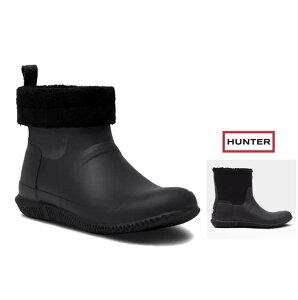 HUNTER�@BOOTS�y�n���^�[�z�����YMFS9115NRE�@�I���W�i�� �V�G���p �V���[�g ���o�[ �u�[�c�y HUNTER MENS ORIGINAL SHERPA BOOTS �z�V���[�g��E�V�F���p�E���[���g�b�v�u�[�c�E���Ccolor �F �y BLACK �z�u��