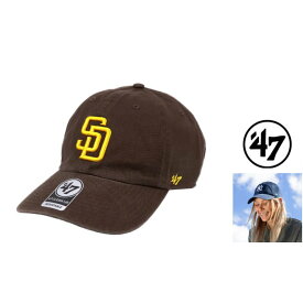 ’47 CAP【 フォーティーセブン 】【 Padres ’47 CLEAN UP Brown 】パドレス 定番キャップcolor:【 BROWN 】ブラウン