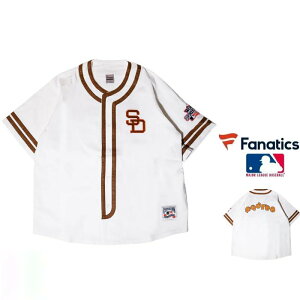 San Diego Padres �y�T���f�B�G�S�E�p�h���X�zCOOPERSTOWN BASEBALL SHIRT MLB���K FanaticsML2126SS0002�y LOGO BASEBALL SHIRT MLB �z�T���f�B�G�S�E�p�h���X�E�����E�x�[�X�{�[���V���ccolor�y NATURAL �z�i�`������