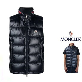 MONCLER【モンクレール】Ouse【 Down-Vest ouse /Vest Jacket 】 1A00045 595ZJジップアップ・INインフード・ベスト・ジャケットダウン・ベストcolor ：【 DARK NAVY BLUE 】ダークネイビー