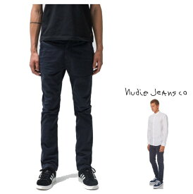 Nudie Jeans【ヌーディー・ジーンズ】【 SLIM ADAM 】スリム・アダムスリム・チノパンツORGANIC COTTON WASHED TWILLZIP FLY（レングス32インチ）color：N204【 black 】ブラック