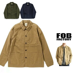 FOB FACTORY�y �G�t�I�[�r�[ �t�@�N�g���[ �zF2394�y FRENCH SHIRT JK �z�R�b�g���E�i�C�����E�V���c�W���P�b�gColor�FNAVY�i�l�C�r�[�jColor�FKAHKI�i�J�[�L�[�jColor�FOLIVE�i�I���[�u�j