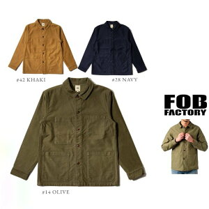 FOB FACTORY�y �G�t�I�[�r�[ �t�@�N�g���[ �zF2373�y FRENCH MOLESKIN JKT �z�R�b�g���E���[���X�L���E�t�����`�W���P�b�gColor�FNAVY�i�l�C�r�[�jColor�FKAHKI�i�J�[�L�[�jColor�FOLIVE�i�I���[�u�j