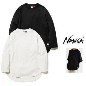 NANGA【 ナンガ 】5301G216-24【 ECO HYBRID RAGLAN SLEEVE TUNIC TEE 】ラグランスリーブ チュニック TシャツColor：【 WHT 】ホワイトColor：【 BLK 】ブラック