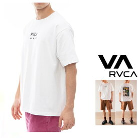 RVCA【 ルーカ 】【 TEXTBOOK MID Tシャツ 】胸ロゴ・背中フォトプリント 半袖 Tシャツcolor【 WHT 】ホワイト