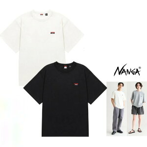 NANGA�y �i���K �zNW2411-1G804�y ECO HYBRID BOX LOGO EMBROIDERY S/S TEE �z�{�b�N�X���S �G���u���C�_���[�V���[�g�X���[�u�e�B�[�i���j�Z�b�N�X�jColor�F�y WHT �z�z���C�gColor�F�y BLK �z�u���b�N