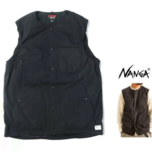 NANGA�y �i���K �zND2411-1N304-A�y HINOC RIPSTOP INNER DOWN VEST (MEN) �z�q�m�b�N���b�v�X�g�b�v �C���i�[/�_�E���x�X�g�N���[�E�m�[ �J���[�_�E���E�W���P�b�gColor�F�y BLACK �z�u���b�N