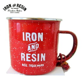 IRON & RESIN　【アイアン＆レジン】　ブランド・マグカップ 『I&R　CAMP MUG』ステンレス製color【RED】レッド