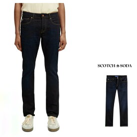 SCOTCH＆SODA【 スコッチ&ソーダ 】163920 【RALSTON】ラルストンRalston regular slim fit jeansスリムテーパードFIT・デニムパンツcolor：【 Beaten Back 】ダーク・ブラックネイビー