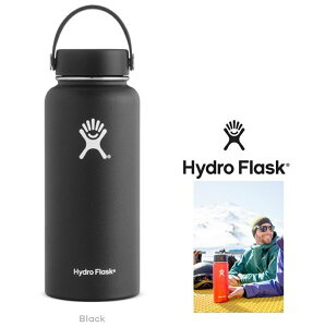 HYDRO FLASK ynCh tXNz32IX5089025 HYDRATION ECh}EXw32 oz Wide MouthxSPECEe:946ml@a:58mm{̐@ ×:91mm×230mm@d:475g18/8 XeXcolorFyBLACKzubN