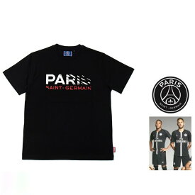 Paris Saint Germain【パリサンジェルマン】正規PS0123FW0002【 PRINT & EMBROIDERY LOGO TEE 】 Fanatics【 ファナティクス 】 パリ・サンジェルマン プリント＆エンブロイド 半袖Tシャツcolor【 BLACK 】ブラック