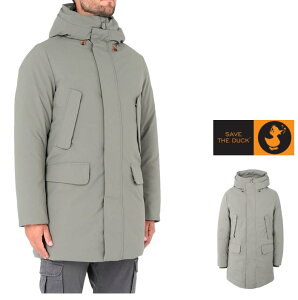 ����SALE����SAVE THE DUCK�y �Z�C�u�U�_�b�N �zP4532�@M�ySMEG�z�i�C�����E�L���e�B���O�@�n�[�t�R�[�g�T�X�e�i�u�� �t�_�E��Color�F1182�y Shark Grey �z�V���[�N�E�O���[