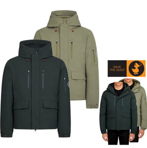 ����SALE����SAVE THE DUCK�y �Z�C�u�U�_�b�N �z SMEG WINTER HOODED PARKA IN8582438�yP3060M�zMENS �i�C�����E�L���e�B���O�@�W���P�b�g�T�X�e�i�u�� �_�E��Color�F1178�y Green Black �z�O���[��Color�F841�y Dusty Oli