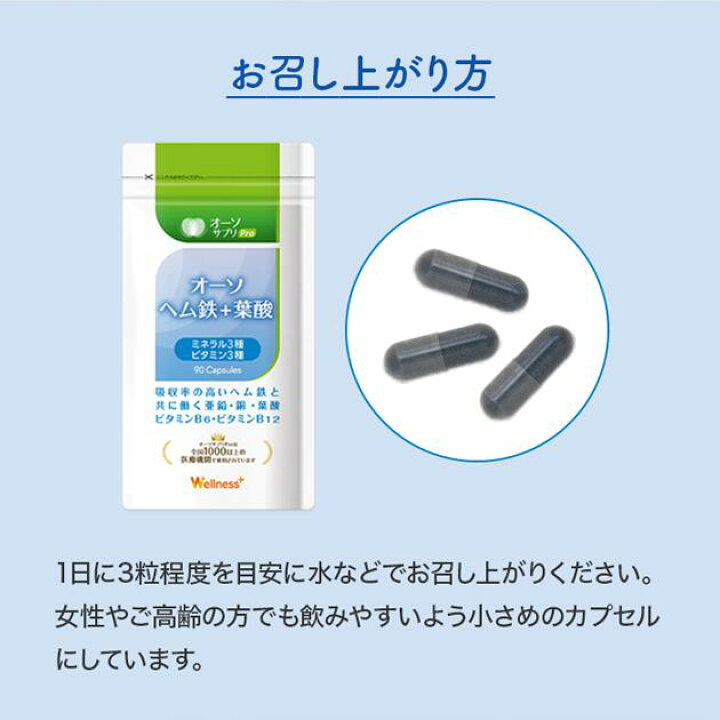 楽天市場】楽天1位獲得!【医師推奨 国内製造】 オーソヘム鉄+葉酸 30日 