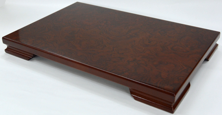 楽天市場】紫檀調木製花台（華台）みずき 13号 幅39×奥行26×高さ3.8cm