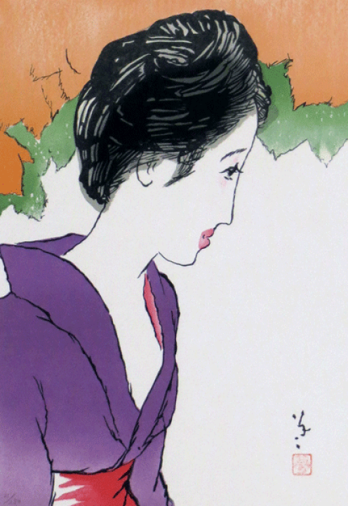 晚夏の女 竹久夢二 リトグラフ版画 楽天市場】絵画 リトグラフ 晩夏の女 竹久夢二【当日出荷可能】【送料