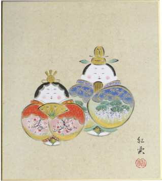 楽天市場】佐藤継雄 「紅白椿」 墨彩 : 小野画廊