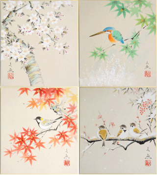 水墨画(肉筆)枇杷(色紙5枚) 楽天市場】水墨画 水墨画集 中国画集 墨彩画 絵手紙 日本画 美術