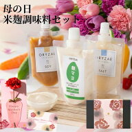 母の日遅れてごめんね オリゼ 母の日 米麹調味料ギフトセット【ギフトセット付き】 麹マヨ・塩麹・醤油麹…