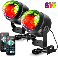 限定クーポン 2個セット 6W ミラーボール LED ステージライト 舞台照明 カラオケ ディスコライト 明るい …