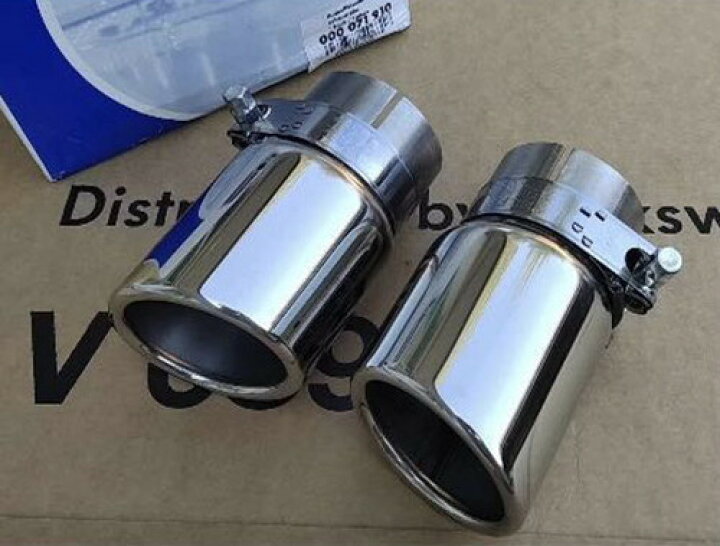 楽天市場 送料無料 Vw フォルクスワーゲン Audi アウディ 1 4t マフラーカッター ツインパイプ セット 欧車パーツbase 欧車パーツbase