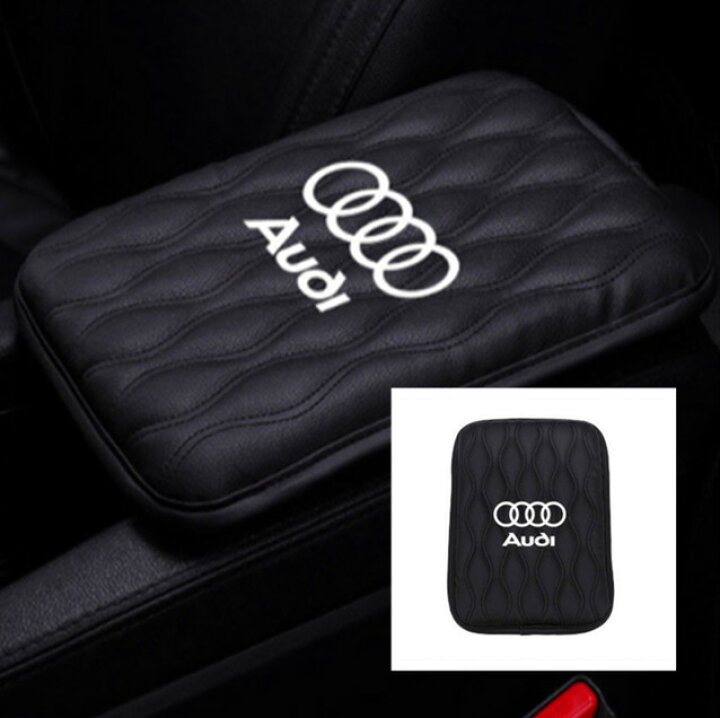 楽天市場 送料無料 Audi アウディ アームレストカバー センターコンソール コンソールボックスパッド 車種汎用品 2色選択可能 内装 Audi ロゴ 欧車パーツbase 欧車パーツbase