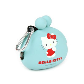 【メール便送料無料 】キティ シリコンポーチ 小さめ がま口 カラビナ POCHIBI HELLO KITTY ポチビ ハローキティ キティちゃん キャラクター サンリオ がまぐちポーチ マルチポーチ ミニポーチ 小物入れ コスメポーチ コンパクト 使いやすい p+g design ピージーデザイン