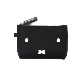 NUU-Small miffy シリコン ポーチ 小さめ ファスナー レディース メール便送料無料 ヌウスモール ミッフィー コスメポーチ 化粧ポーチ ジッパーポーチ トラベルポーチ 財布 小物入れ グッズ 雑貨 モノトーン グリーン/レッド/イエロー/ブラウン p+g design ピージーデザイン