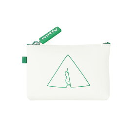 NUU-Small miffy シリコン ポーチ 小さめ ファスナー レディース メール便送料無料 ヌウスモール ミッフィー コスメポーチ 化粧ポーチ ジッパーポーチ トラベルポーチ 財布 小物入れ グッズ 雑貨 モノトーン グリーン/レッド/イエロー/ブラウン p+g design ピージーデザイン