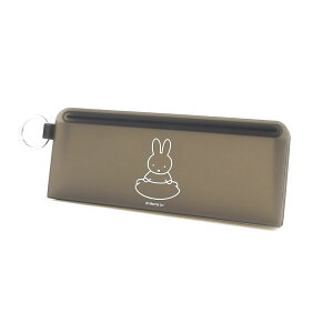 STEPPO miffy ステッポ ミッフィー シリコン ジップポーチ 横長 ペンケース 文房具 ポーチ 小物入れ ステーショナリー 半透明 メール便送料無料 クリアポーチ モノトーン パステルカラー レディ