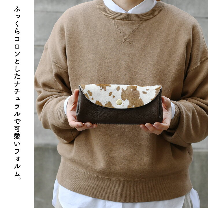 楽天市場】CMFR002 ハラコ カウファー 長財布 プランプ 広マチ かぶせ 