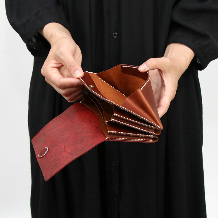 楽天市場】長財布 C WALLET 手縫い かぶせ LITSTA 日本製 本革 財布 