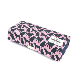 犬のペンメガネケース 小物入れ DOGS 西陣織 日本製 犬柄 生地 撥水加工 ジャガード レディース SAIEIISHOBO 西栄【宅配便専用商品】マルチケース 箱型 長方形 ペンケース メガネケース 犬グッズ