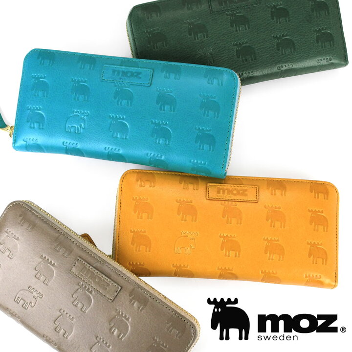 楽天市場】moz モズ 長財布 レディース ラウンドファスナー 本革 大 